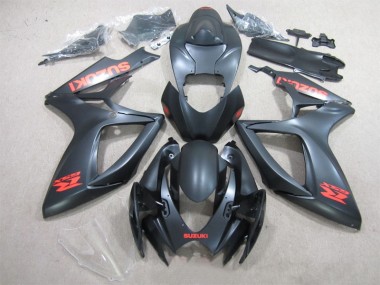 Cheapest 2006-2007 Black Red Decal Suzuki GSXR600 Motorcycle Fairing UK