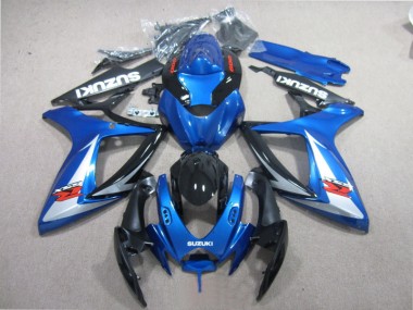 Cheapest 2006-2007 Blue Black White Suzuki GSXR600 Motorcycle Fairing Kits UK