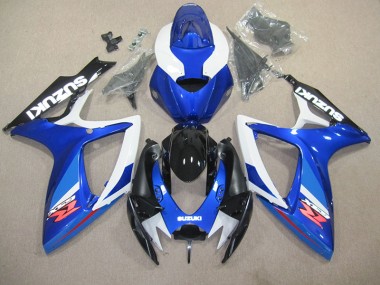 Cheapest 2006-2007 Blue White Suzuki GSXR600 Replacement Fairings UK