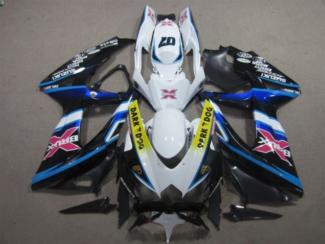 Cheapest 2008-2010 White Dark Dog 07 Suzuki GSXR600 Motorcycle Replacement Fairings UK Cheapest 2008-2010 White Dark Dog 07 Suzuki GSXR600 Motorcycle Replacement Fairings UK