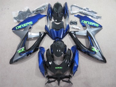 Cheapest 2008-2010 Blue Green Decal Suzuki GSXR600 Motorcylce Fairings UK
