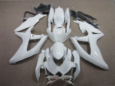 Cheapest 2008-2010 White Suzuki GSXR600 Motorcycle Fairing Kit UK