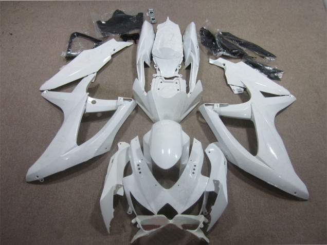 Cheapest 2008-2010 White Suzuki GSXR600 Motorcycle Fairing Kit UK Cheapest 2008-2010 White Suzuki GSXR600 Motorcycle Fairing Kit UK