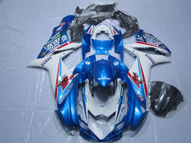 Cheapest 2011-2021 Blue White Suzuki GSXR600 Replacement Motorcycle Fairings UK