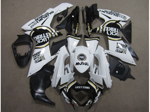 Cheapest 2011-2021 White Lucky Strike Black Motul Suzuki GSXR600 Motorcycle Bodywork UK Cheapest 2011-2021 White Lucky Strike Black Motul Suzuki GSXR600 Motorcycle Bodywork UK