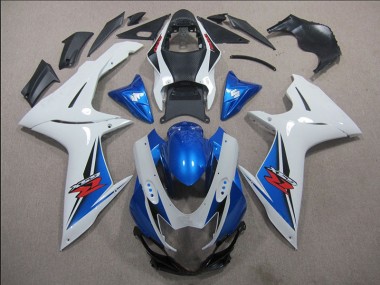 Cheapest 2011-2021 White Blue Suzuki GSXR600 Motorbike Fairing Kits UK