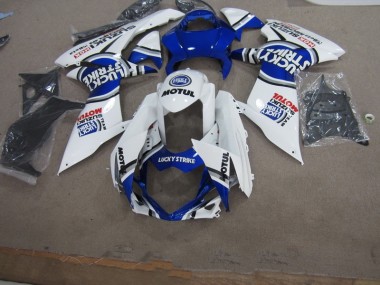 Cheapest 2011-2021 Blue White Lucky Strike Motul Suzuki GSXR600 Motorcycle Fairings Kit UK