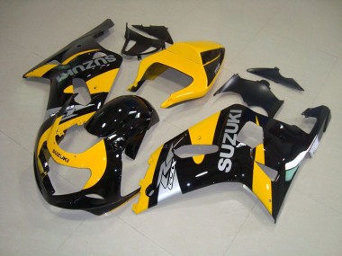 Cheapest 2001-2003 Yellow Black Suzuki GSXR750 Bike Fairing UK