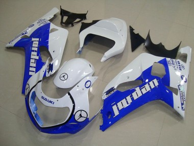 Cheapest 2001-2003 Blue White Jordan Suzuki GSXR750 Motorcycle Bodywork UK
