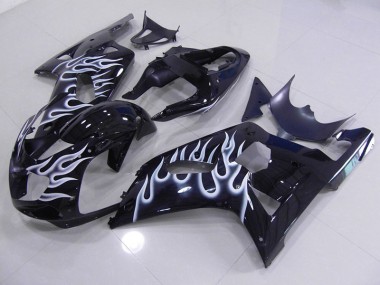 Cheapest 2001-2003 Blue White Flame Suzuki GSXR750 Motor Fairings UK