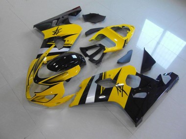 Cheapest 2004-2005 Yellow Black Suzuki GSXR750 Moto Fairings UK
