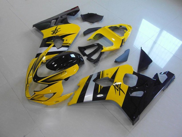 Cheapest 2004-2005 Yellow Black Suzuki GSXR750 Moto Fairings UK