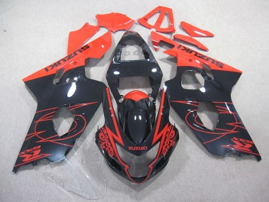 Cheapest 2004-2005 Red Black Suzuki GSXR750 Motorcycle Fairings UK