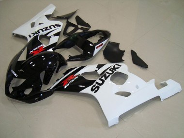 Cheapest 2004-2005 Black White Suzuki GSXR750 Bike Fairings UK