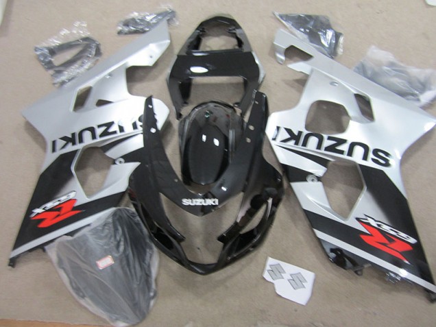 Cheapest 2004-2005 Black White Suzuki GSXR750 Motorbike Fairing Kits UK Cheapest 2004-2005 Black White Suzuki GSXR750 Motorbike Fairing Kits UK