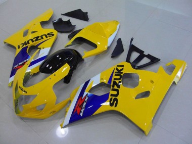 Cheapest 2004-2005 Yellow Blue Suzuki GSXR750 Motorcycle Fairings Kits UK