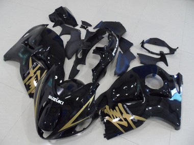Cheapest 1996-2007 Black Gold Decal Suzuki GSXR1300 Hayabusa Bike Fairings UK