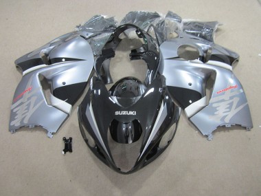 Cheapest 1996-2007 Black Silver Suzuki GSXR1300 Hayabusa Motorcyle Fairings UK