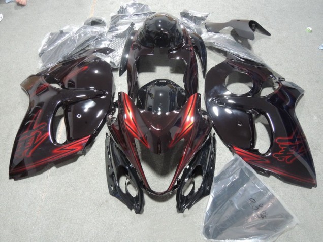 Cheapest 2008-2019 Black Red Suzuki GSXR1300 Hayabusa Motor Fairings UK