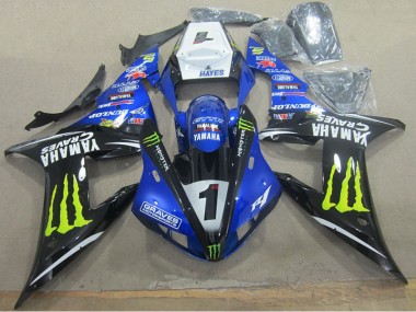 Cheapest 2002-2003 Blue Black Graves 1 Yamaha YZF R1 Motorbike Fairing UK