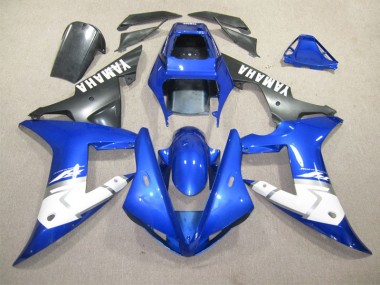 Cheapest 2002-2003 Blue White Yamaha YZF R1 Bike Fairing Kit UK