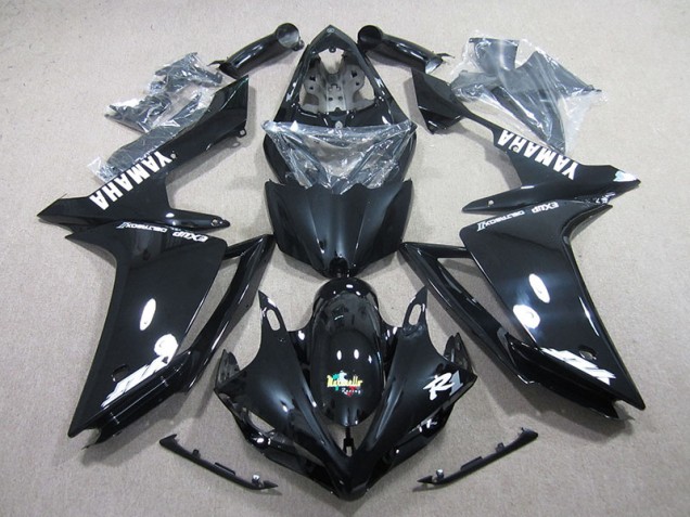 Cheapest 2007-2008 Black White Decal Yamaha YZF R1 Motorcycle Fairing Kits UK Cheapest 2007-2008 Black White Decal Yamaha YZF R1 Motorcycle Fairing Kits UK