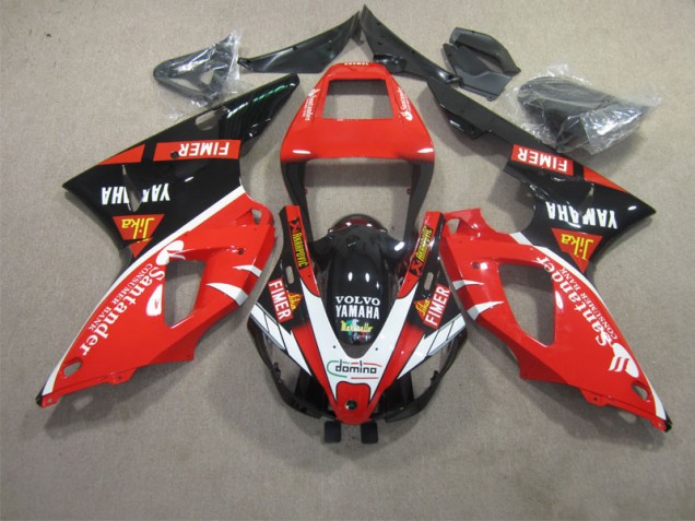Cheapest 2009-2011 Red Black White Santander Yamaha YZF R1 Motorcycle Fairing Kit UK Cheapest 2009-2011 Red Black White Santander Yamaha YZF R1 Motorcycle Fairing Kit UK
