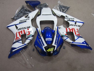 Cheapest 2009-2011 Blue White Motul Dunlop 46 Yamaha YZF R1 Bike Fairings UK