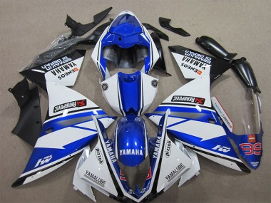 Cheapest 2012-2014 Blue White Pizzoli Yamaha YZF R1 Motorcycle Fairings UK