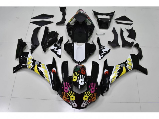 Cheapest 2015-2019 Black White Yamaha YZF R1 Motorcylce Fairings UK Cheapest 2015-2019 Black White Yamaha YZF R1 Motorcylce Fairings UK