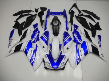 Cheapest 2015-2022 Blue White Blue White ENEOS Yamaha YZF R3 Bike Fairings UK