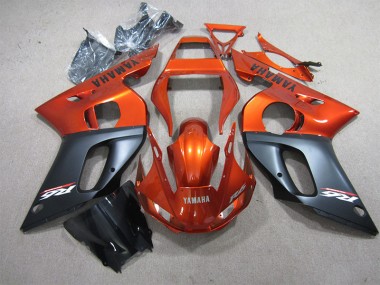 Cheapest 1998-2002 Orange Black Yamaha YZF R6 Motorcyle Fairings UK