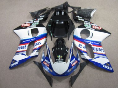 Cheapest 1998-2002 BM FIMER VOLVO Blue White Black Yamaha YZF R6 Motor Fairings UK