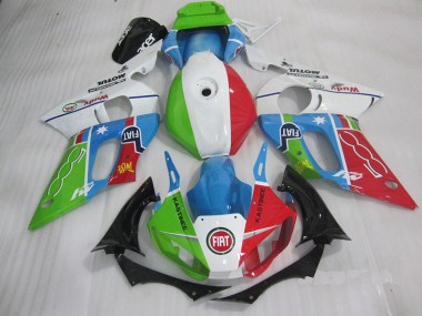 Cheapest 1998-2002 Blue Red Fiat Kastinee Yamaha YZF R6 Motorcycle Fairings Kit UK