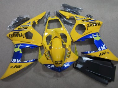 Cheapest 2003-2005 Yellow Motul Yamaha YZF R6 Motorcycle Fairing Kits UK