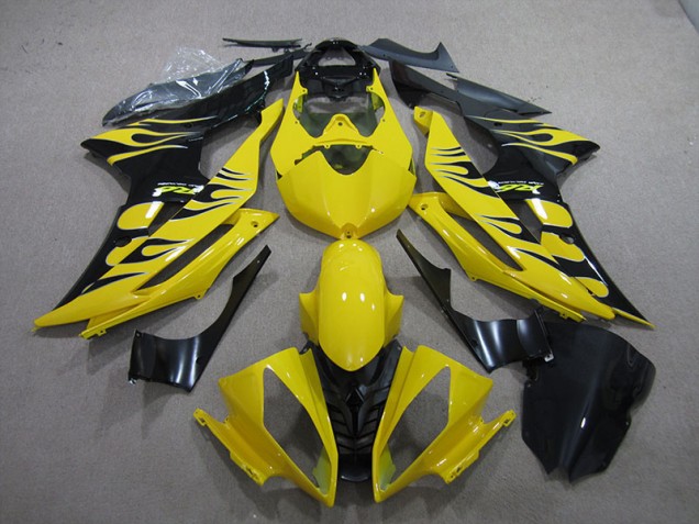 Cheapest 2008-2016 Yellow Black Flame Yamaha YZF R6 Motor Bike Fairings UK Cheapest 2008-2016 Yellow Black Flame Yamaha YZF R6 Motor Bike Fairings UK
